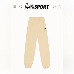 Opera Sport Unisex Sweatpants Ivory Comfy Relaxed Effortless Cozy sz 2/M